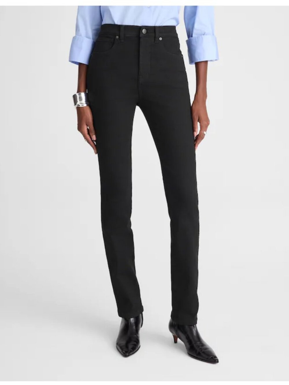 Madewell 10" High-Rise Skinny Jeans Black (Size 29)